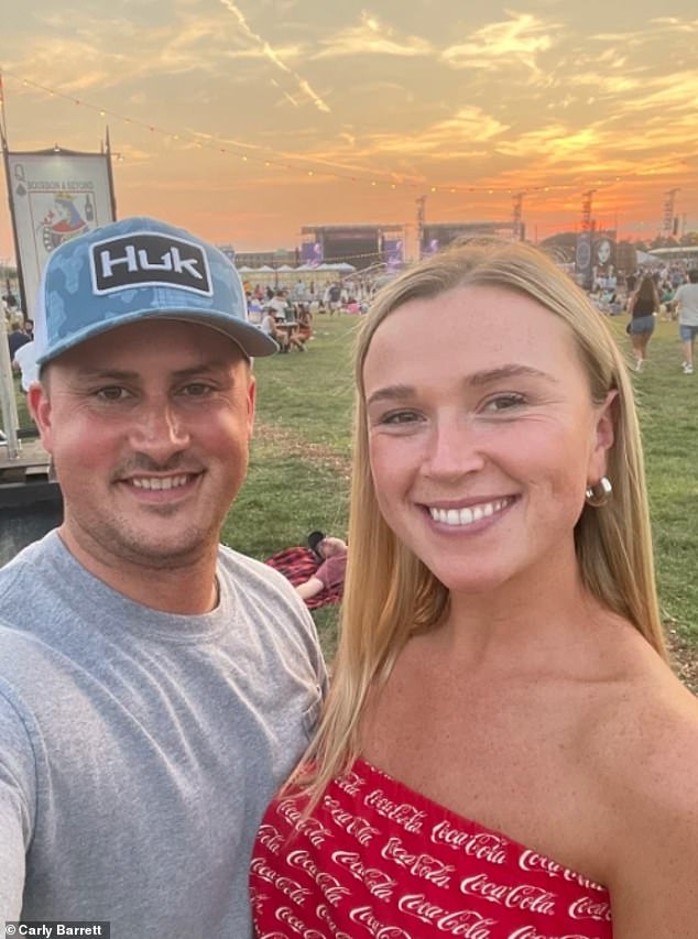 Carly Barrett (pictured right), from Kentucky, was diagnosed with colon cancer at age 24 after detecting blood in her stool and suffering from abdominal pain. She is still battling the disease