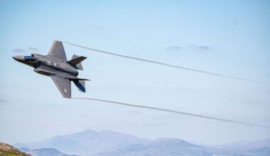 F-35s conduct low-level training in Wales