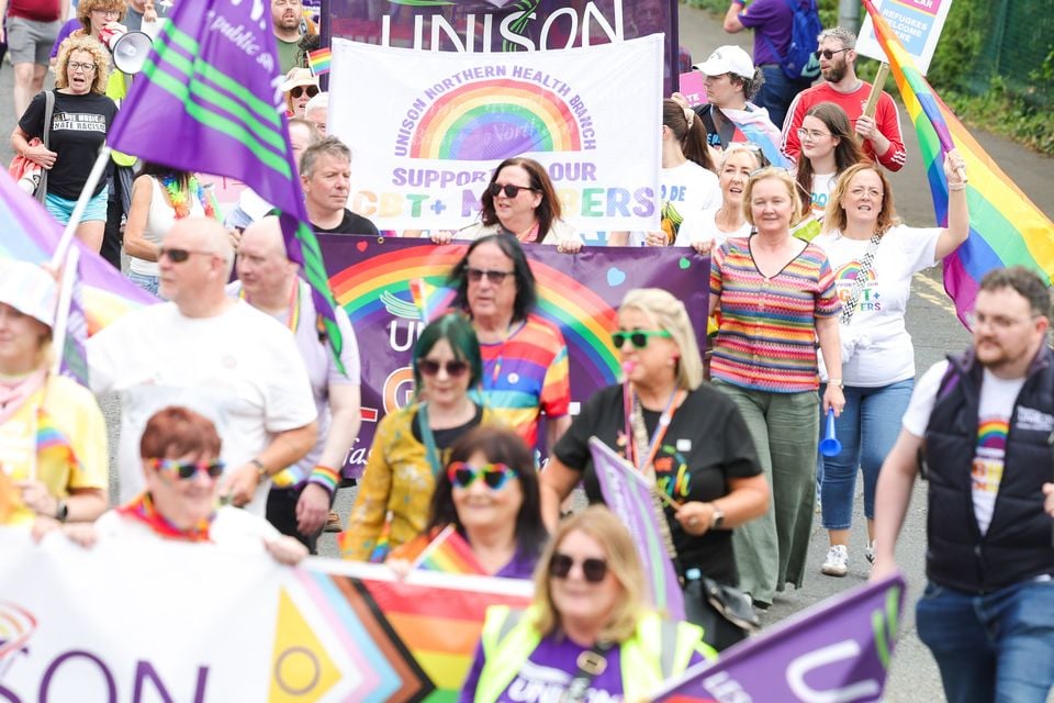 Mid and East Antrim Pride takes place in Ballymena. Picture by Jonathan Porter/PressEye