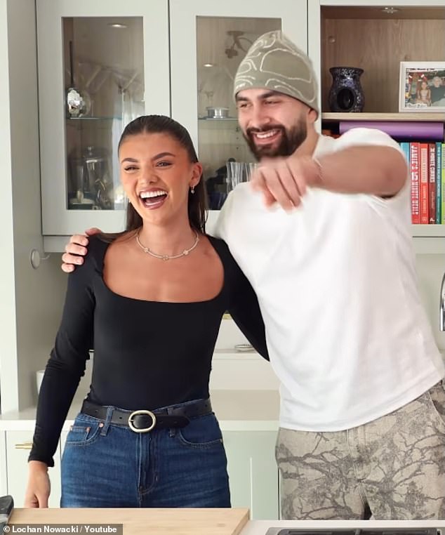 Since leaving the villa Lochan has launched a cooking YouTube channel called Loch¿d In Kitchen where he has over 30,000 subscribers (pictured with Samie Eilishi)
