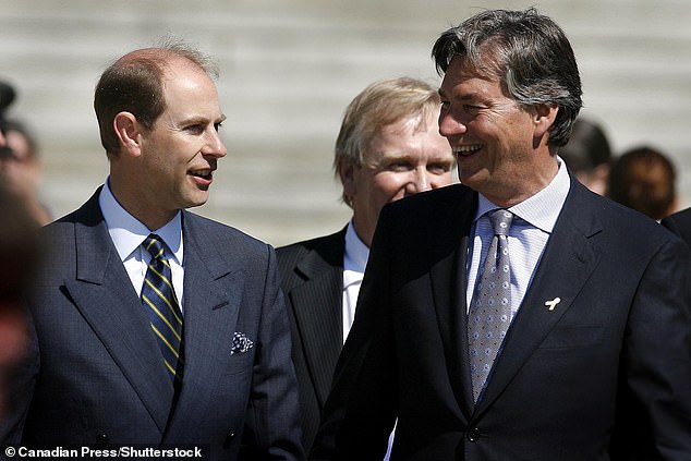 Prince Edward and Manitoba Premier Gary Doer met families of Canadian military serving in Afghanistan as part of a three-day visit to Winnipeg in Manitoba, Canada