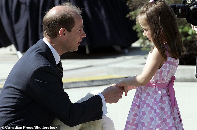 Two cuddly toys were also presented to the prince by six-year-old Lexie Pellerine