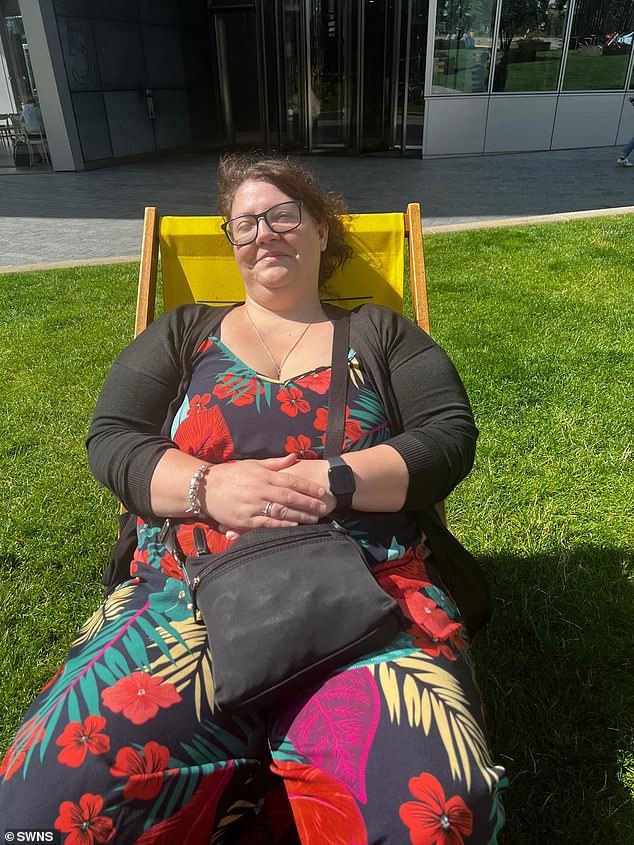 The Plymouth native was 'so disappointed' when the weight loss drugs did not work for her, causing her to gain 22lbs instead.  Pictured after gaining weight
