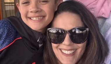 Liam's mother Ashlee (pictured together) said the pain was 'indescribable' as she lay with him after the medical team turned off life support