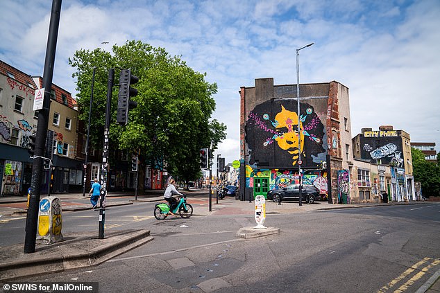 Pictured: General views of Stokes Croft, Bristol