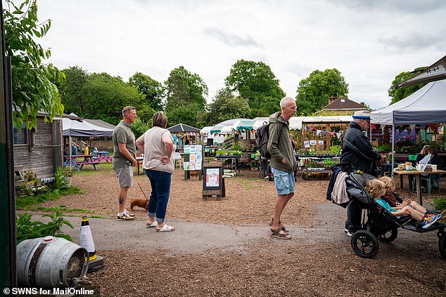 Ms Dinsdale said: 'If you want to find a happy place, go to Redcatch Community Garden'