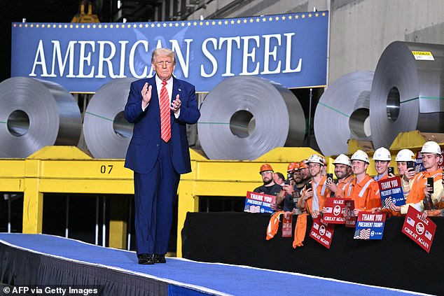 The president announced he was backing a 'planned partnership' between the Pittsburgh-based U.S. Steel and Japan's Nippon