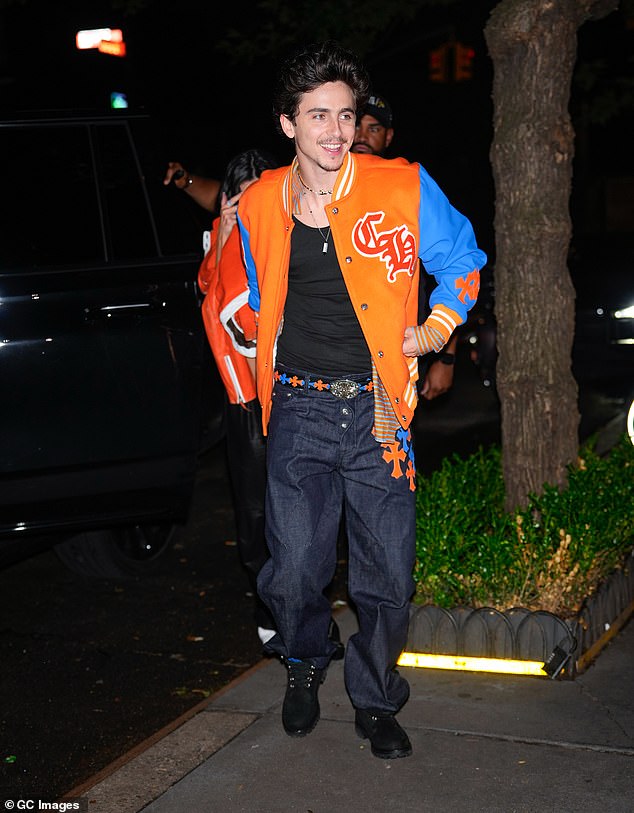 'I love Timmy. I think he¿s the most talented, sweetest, honestly like sweetest boy and I¿m just so proud to see him thriving and doing great in his career,' Gonzalez said of her former boyfriend;  Pictured in New York City on Friday