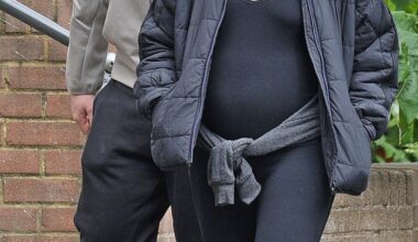 Saoirse Ronan was spotted out on a stroll with her husband for the first time since she announced her pregnancy