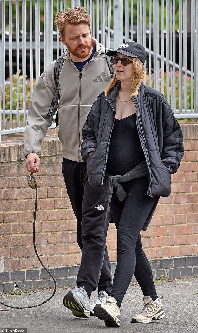 Slow Horses star Jack Lowden was snapped looking lovingly at his wife while both donned a pair of comfy trainers