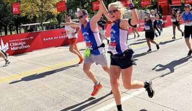 Shown above is colon cancer patient Phil Decker in January 2025, pictured running a marathon with Alecia Allen. He was getting ready to run a marathon when he was diagnosed with stage four colon cancer