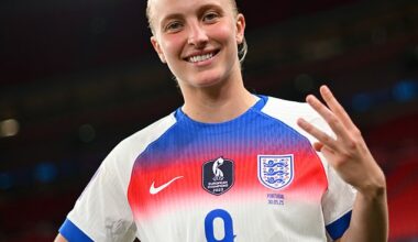Aggie Beever-Jones announced herself in her third England start, scoring a first-half hat-trick
