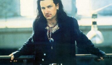 Bono turned heads in New York City on Friday night as he stepped out for dinner with none other than George Clooney and his glamorous wife Amal—sporting a far more mature look than fans might remember from his rock star heyday; (Bono in 1988)