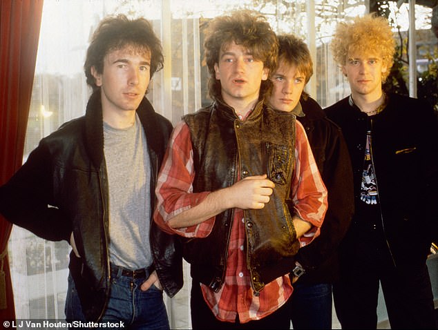The Big Apple outing comes just two weeks after Bono and Amal attended the premiere of Bono: Stories of Surrender at the Cannes Film Festival; (The Edge, Bono, Larry Mullen Jr and Adam Clayton in 1982)