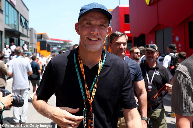 The team bonding trip was also attended by manager Thomas Tuchel, who looked very relaxed