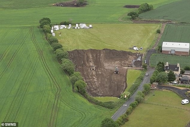 CHESHIRE: Pictured is the work being carried out to transform the field in Burtonwood
