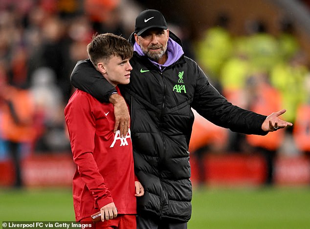Those 10 Reds appearances all came under the guidance of former manager Jurgen Klopp