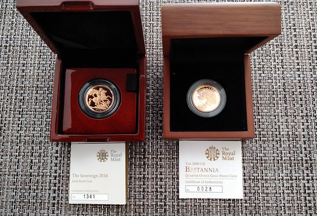 Things soon went pear shaped as the firm went quiet for six months before handing Ms Scott the bad news that they had only sold £5,160 worth of coins (pictured: some coins from the set)