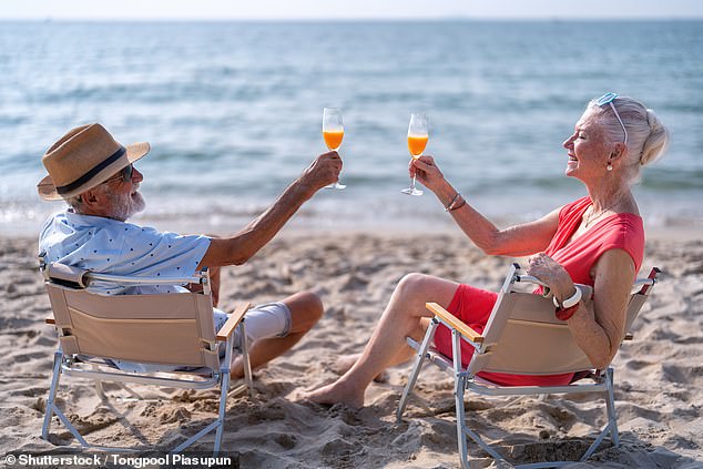 The cost of a comfortable retirement for couples has tipped beyond £60,000 a year, a study has found (Stock photo)