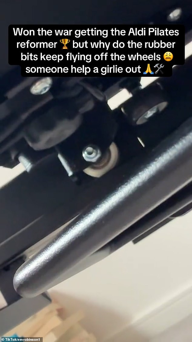 A user appealed for help on social media after their fitness machine began to show damage