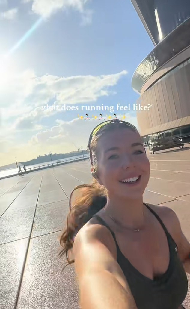 Maria is now living back home in Galway where she says she feels more 'content' - and many were quick to agree with her hot takes (she is pictured in Sydney)