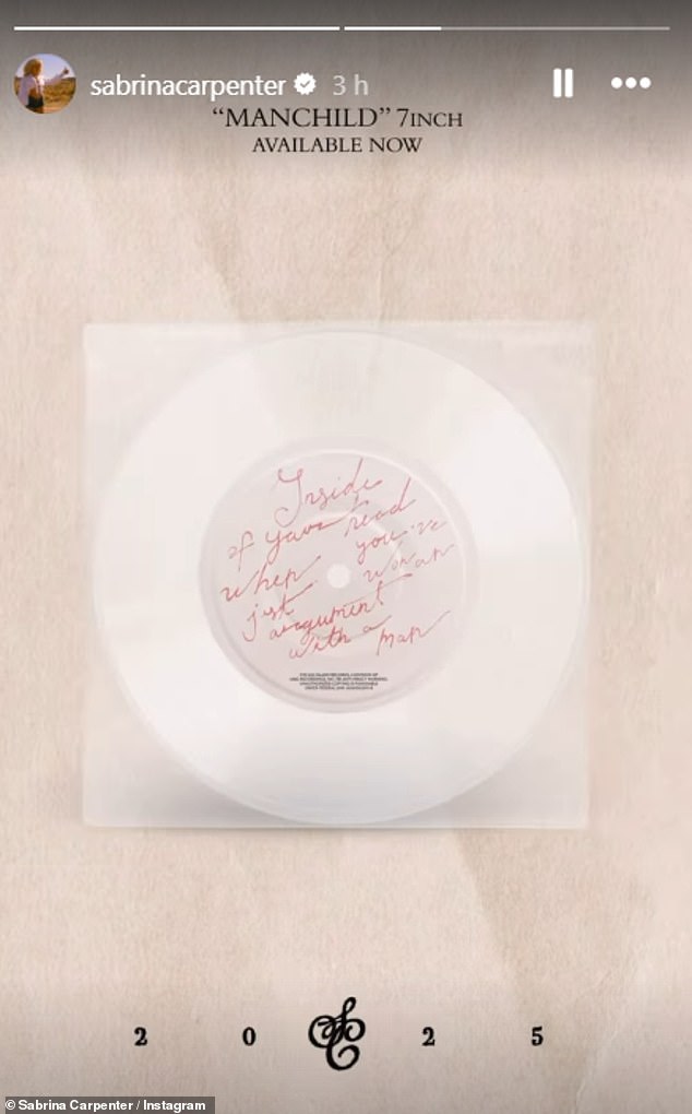 Sharing some of the lyrics, they read: 'Inside of your head when you've just won an argument with a man'