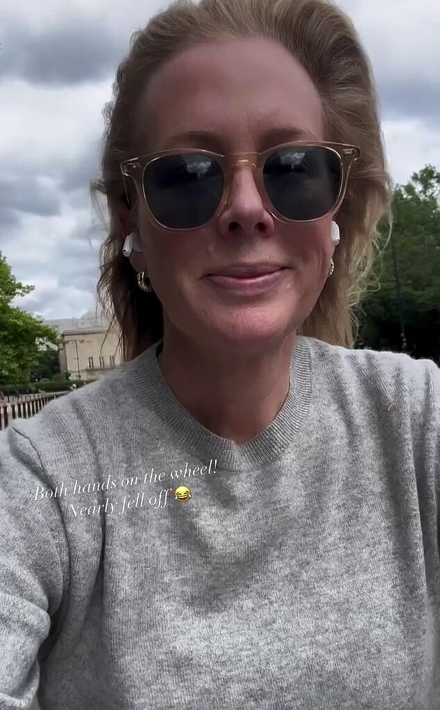 Samantha Armytage (pictured) committed a dangerous act while exploring London on Tuesday