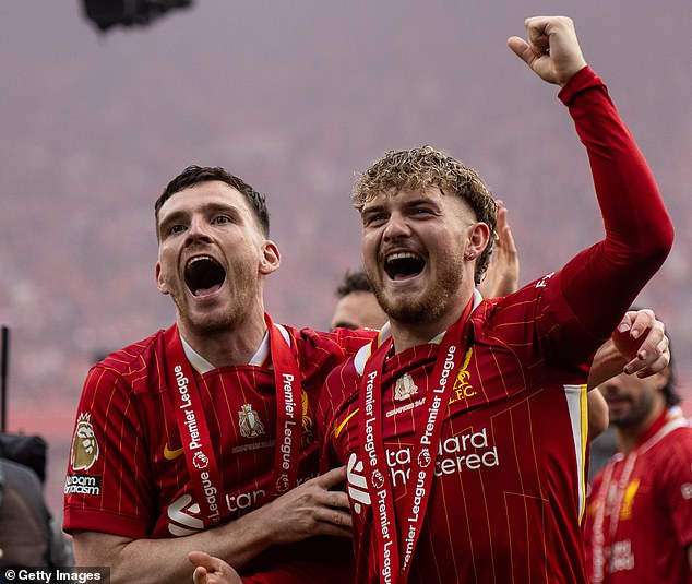 Harvey Elliott (right) could leave the club, but he will not be involved in the deal for Wirtz