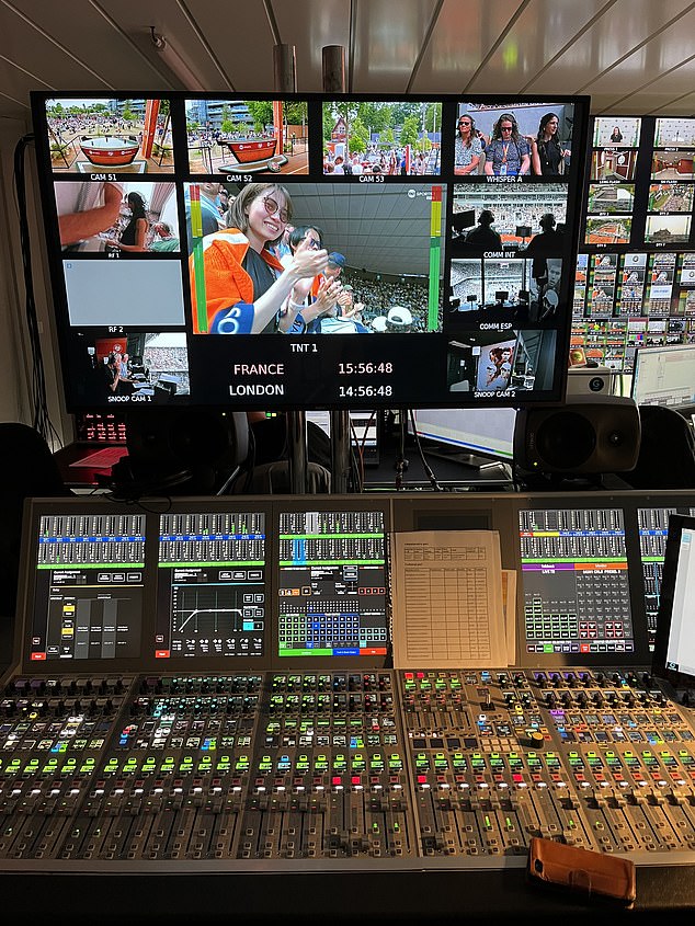 The bunker has monitors which are across the crowds, backstage shots and interviews