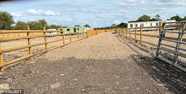 With a matter of 72 hours, a field in Balderton had been converted into a new traveller camp