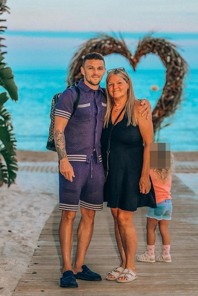The England star took instead his mother Eleanor on the sunshine break, despite claims he and wife Charlotte have not split up