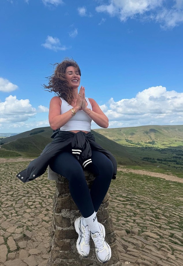 Charlotte shared the pictures of her enjoying a hike