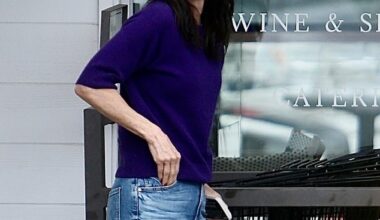 Courteney Cox was spotted on a casual outing in Jayde's Beverly Hills this week