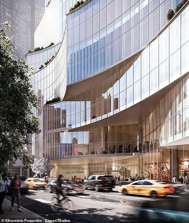 Designed by CetraRuddy Architecture and Steelman Partners, the sculptural tower would include a 1,000-room hotel, restaurants, a boutique venue, a rooftop pool, and a casino taking up less than 12 percent of the total space