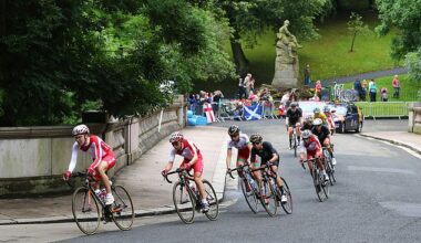 The Commonwealth Games Women's Road Race ran through Kelvingrove Park in 2014