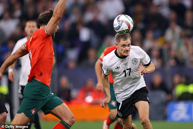 Wirtz scored the first goal of the game with a fine header to put his side ahead in Germany