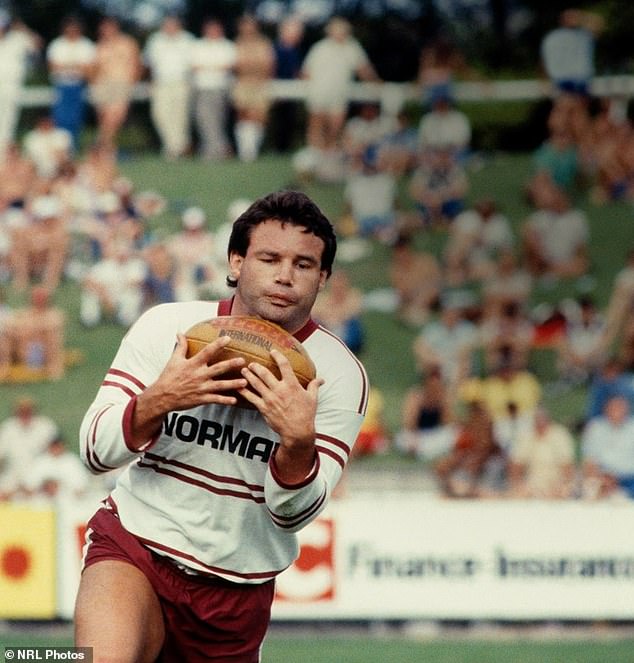 Graham Eadie is pictured in his prime as he played a starring role in driving Manly to four grand final wins
