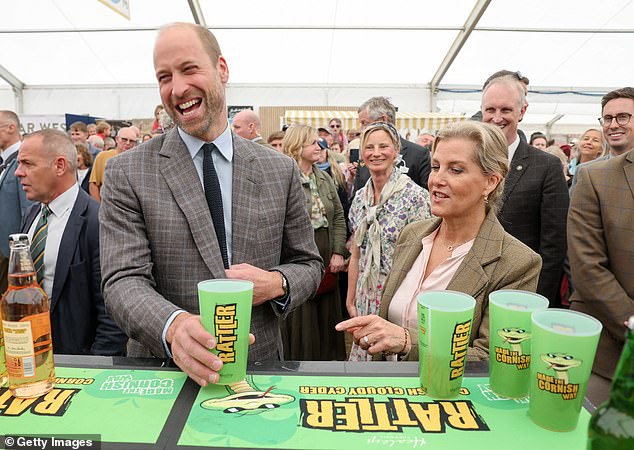 Sophie and William also tried Rattler cider at the annual agricultural show