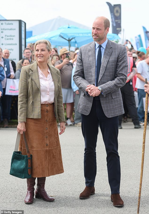 William and Sophie upon their arrival in Cornwall