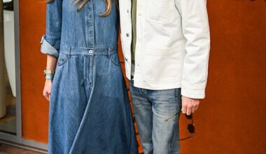 Eddie Redmayne, 43, and wife Hannah Bagshaw, 42, led the stars at the French Open at Roland Garros Stadium in Paris on Thursday