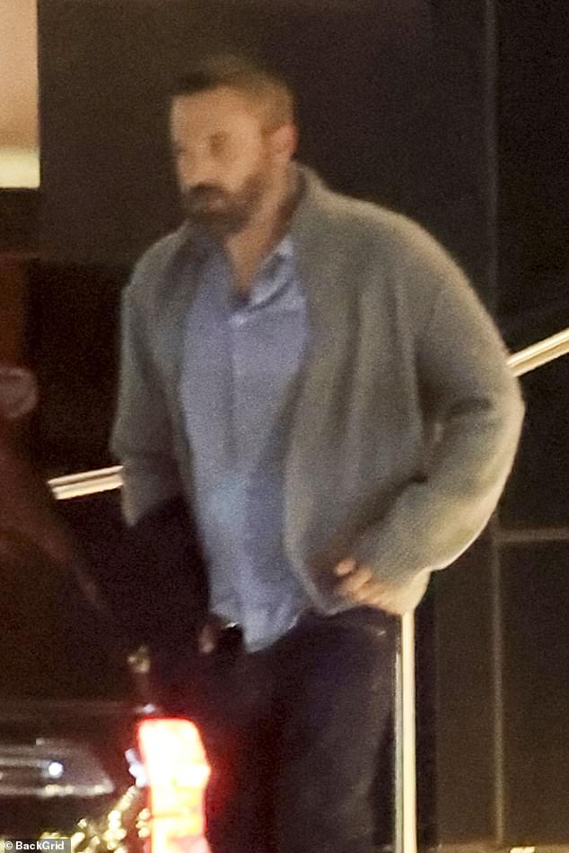 Ben Affleck looked deep in thought after enjoying a meal in Beverly Hills on Friday night