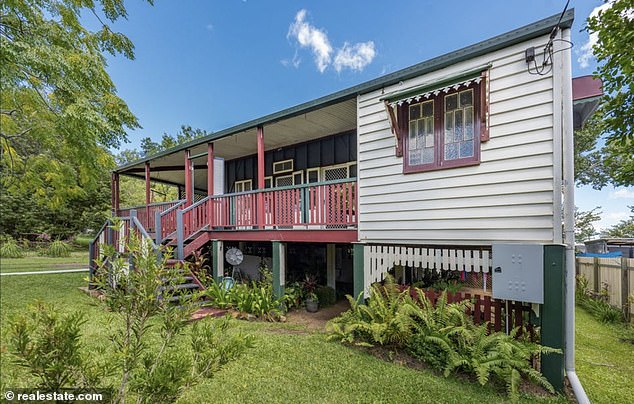 The Gin Gin home (pictured) was once kept in pristine condition with a tidy yard