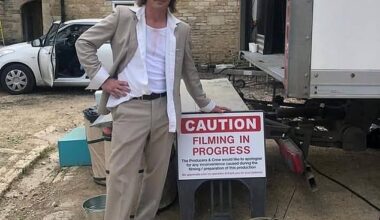 TV extra Nigel Adams, 45, was hauled away in handcuffs by six cops in front of shocked cast members. Pictured: Adams working on the set for a show