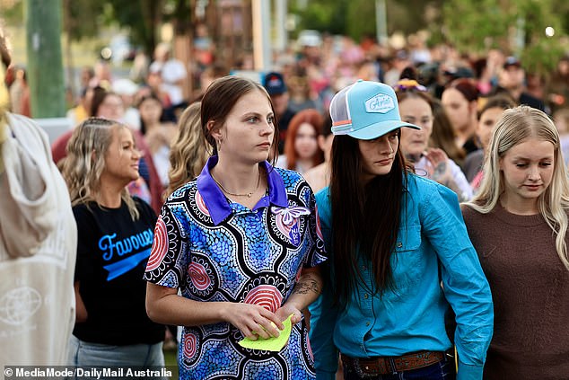 Pheobe's sister Kaylea told mourners her younger sister saw the 'good in everyone'