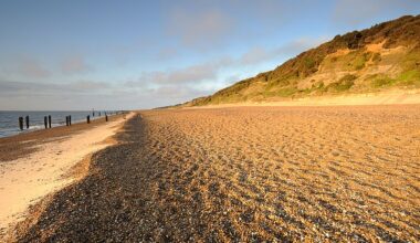 Furious locals in Corton claim a nearby beach, pictured, has been taken over by gay nudist men having sex in public