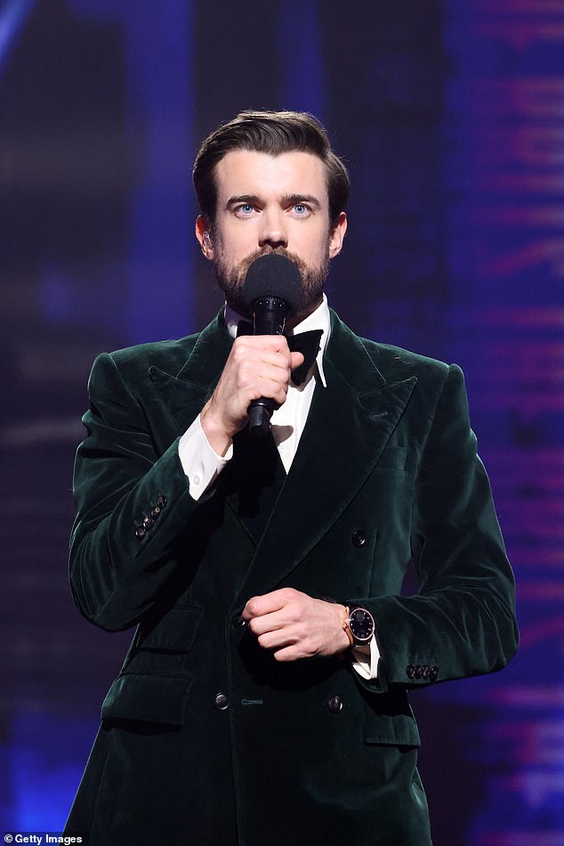 After nearly five decades in London, the ceremony will be marking a bold new chapter taking place on Saturday, February 28th, and will broadcast exclusively on ITV1, ITVX, STV and STV Player; pictured host Jack Whitehall