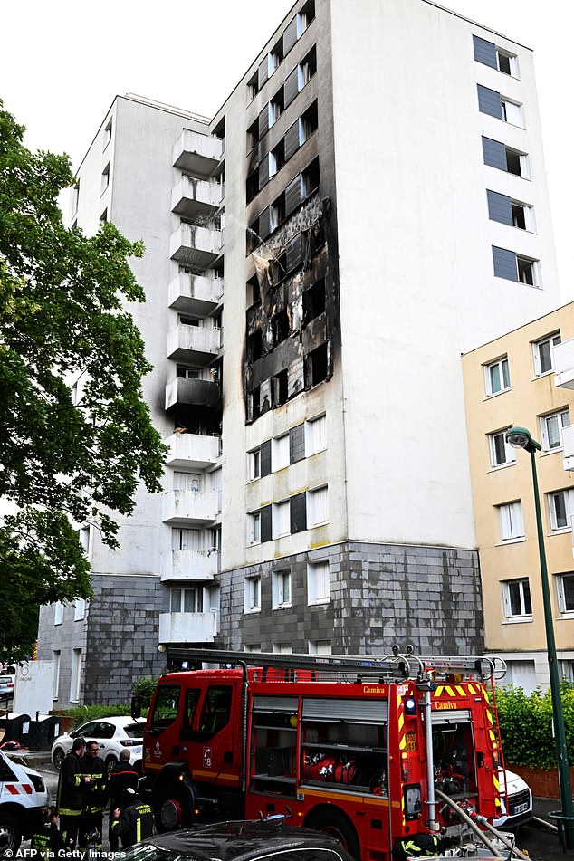 Four people, including two boys, died in a fire in a high-rise apartment building in Reims