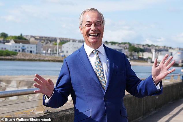 A Reform government would allow coal mines to reopen in Wales to revive British steel-making, Nigel Farage (above) will say today