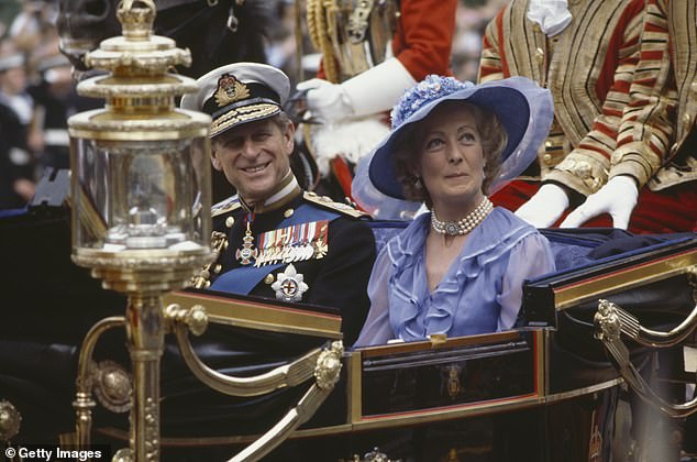 Princess Diana's mother Frances Shand Kydd with Prince Phillip during the wedding of Prince Charles and DIana. Writing in his bombshell autobiography about the late Princess of Wales Andrew Morton revealed how Diana felt 'let down terribly' by Frances on her wedding day