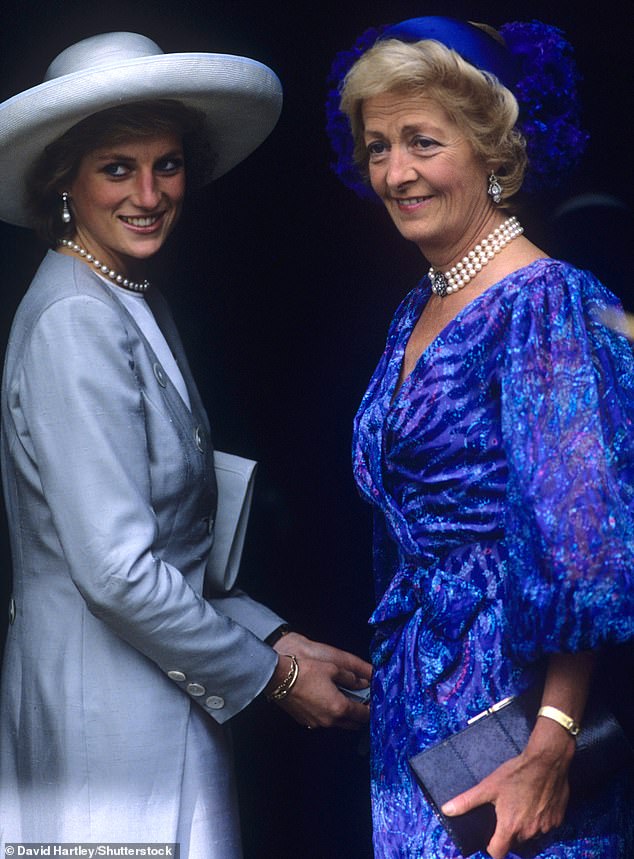Diana and Frances at Charles Althorp's wedding in 1989. Frances tendency to be loose looped with members of the press left a damning final legacy in her relationship with Diana